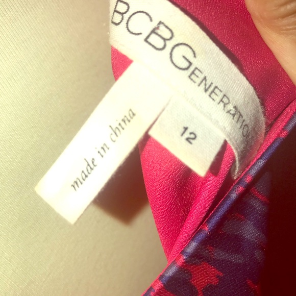 (BCBGenaration) Animal print one shoulder dress. - Picture 5 of 5